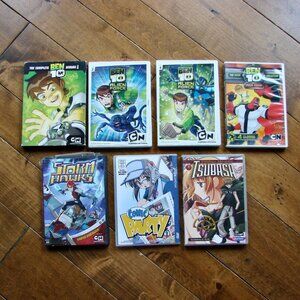 Anime DVDs Bundle of 7 Ben 10 Storm Hawks Tsubasa Japanese Animation Action